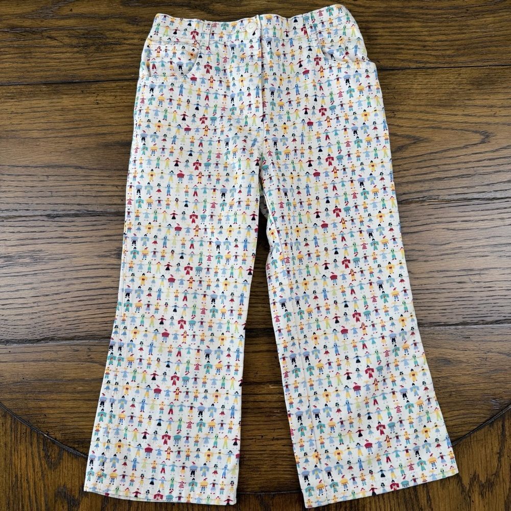 Janie and Jack Vintage Peace on Earth Pants